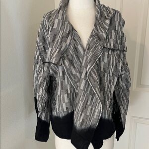 Stylish Gray and Black Women's Jacket